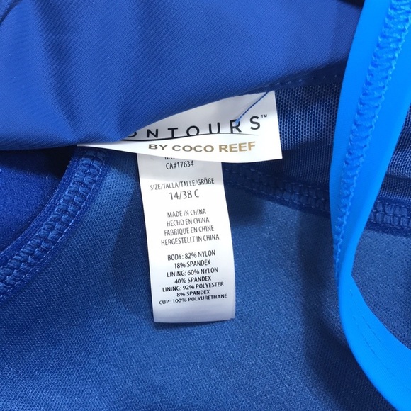 Coco Reef Contours Agate Ruffle Bandeau Swim - Picture 8 of 10